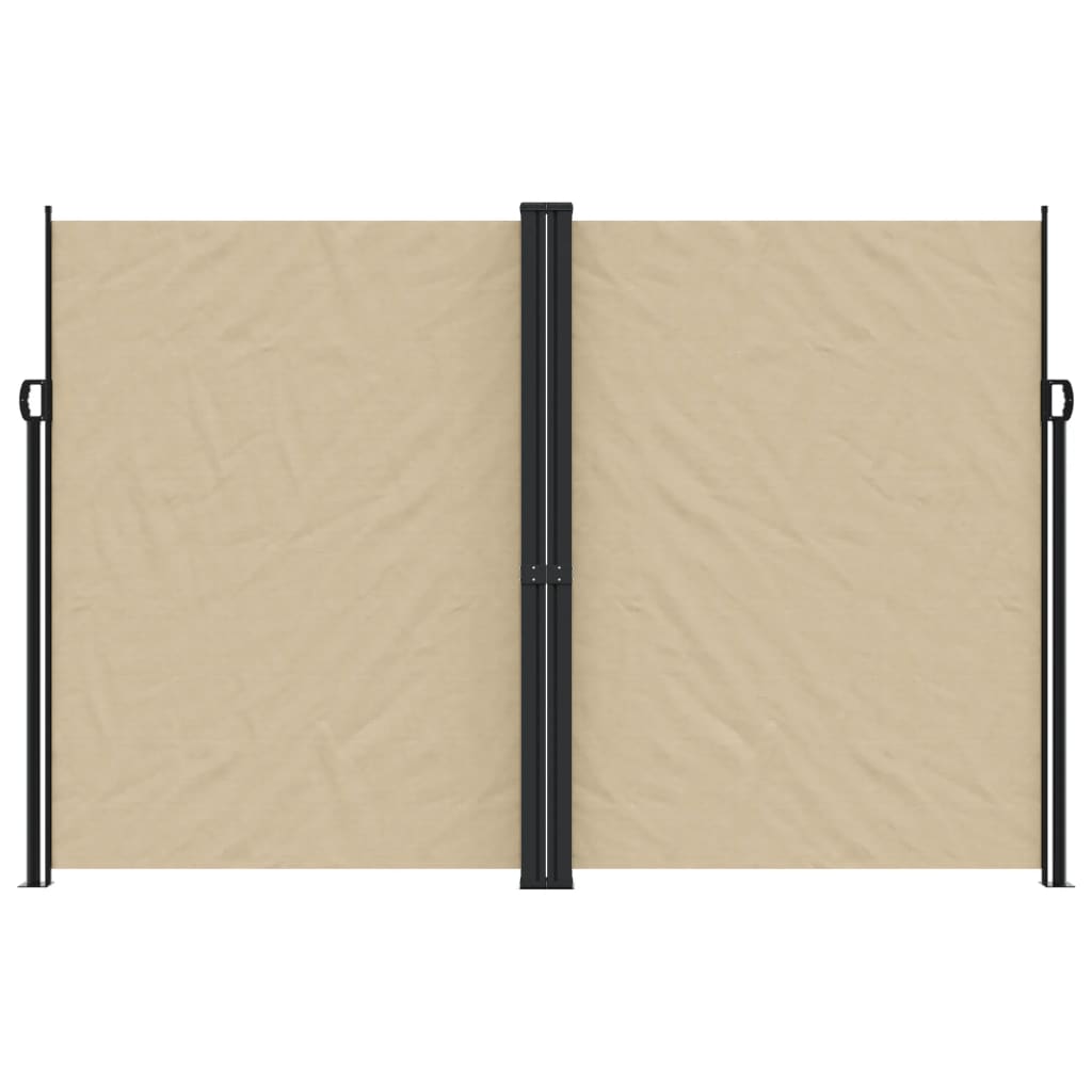 Vidaxx ausziehbarer Windschutz 220x600 cm beige