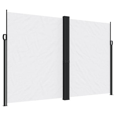 Vidaxx ausziehbarer Windschutz 220x600 cm weiß