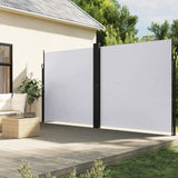 Vidaxx ausziehbarer Windschutz 220x600 cm weiß