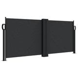 Vidaxx ausziehbarer Windschutz 100x1000 cm schwarz