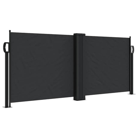 Vidaxx ausziehbarer Windschutz 100x1000 cm schwarz