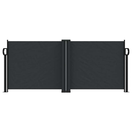 Vidaxx ausziehbarer Windschutz 100x1000 cm schwarz