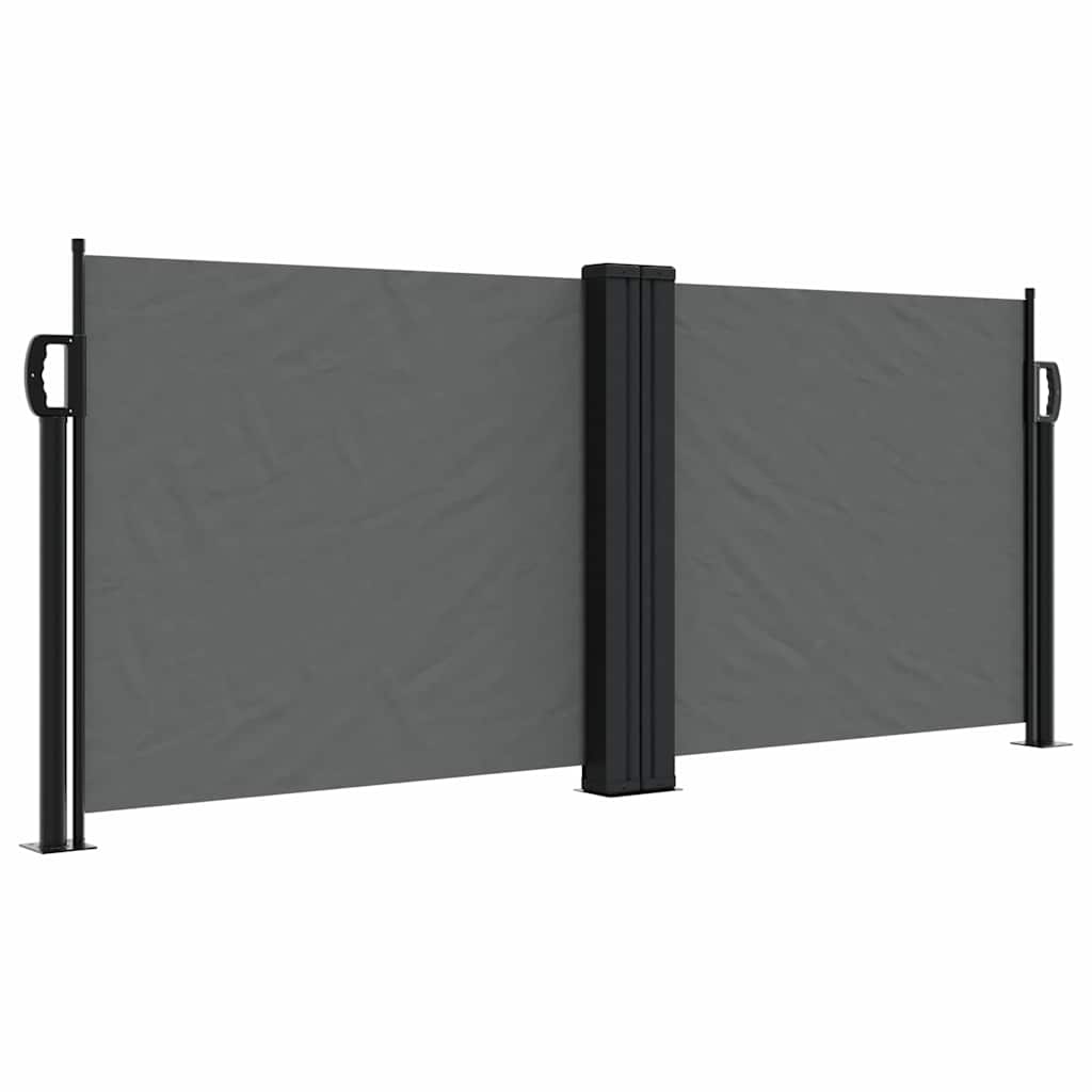 Vidaxx ausziehbarer Windschutz 100x1000 cm Anthrazit