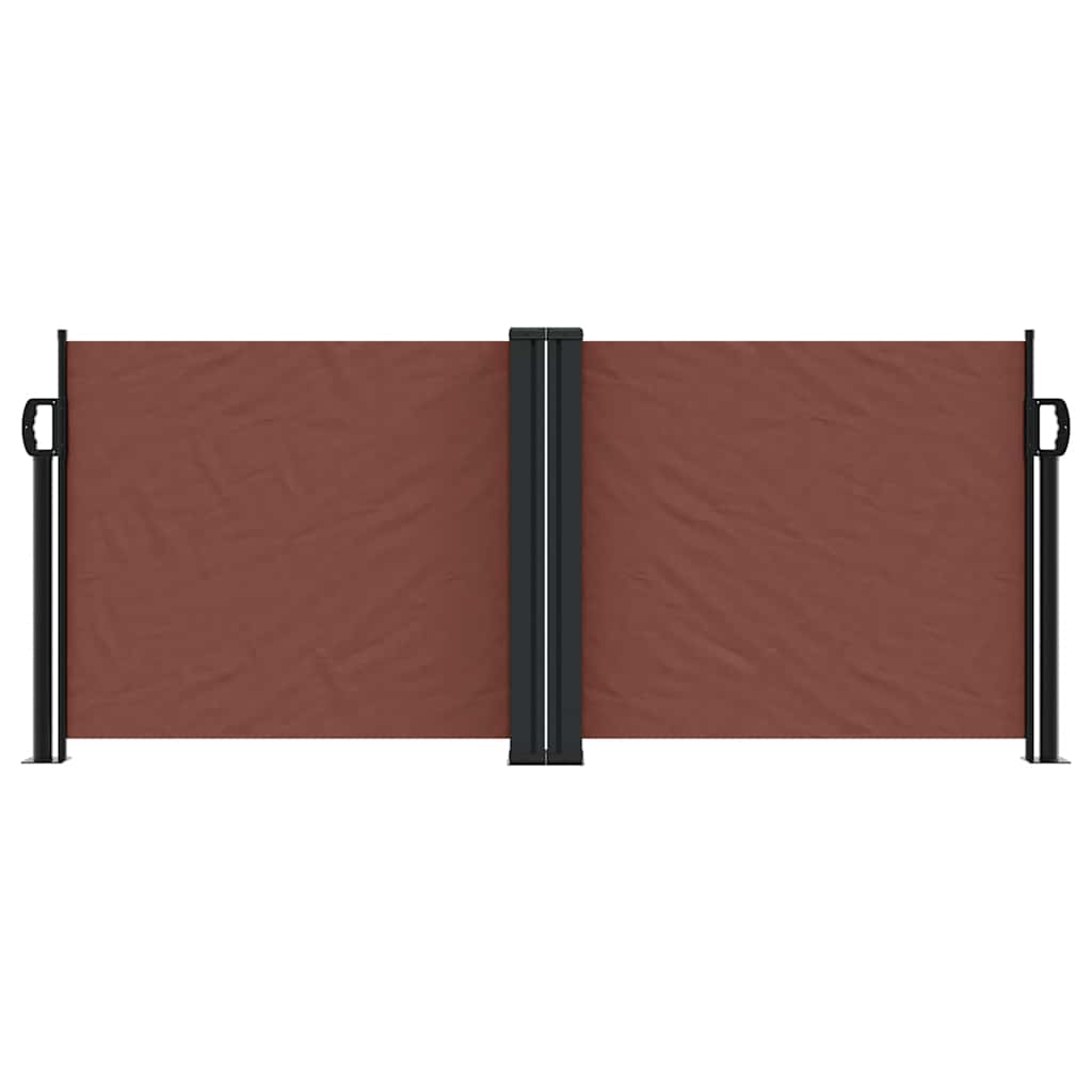 Vidaxx ausziehbarer Windschutz 100x1000 cm braun