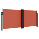 Vidaxx ausziehbarer Windschutz 100x1000 cm terrakottafarben