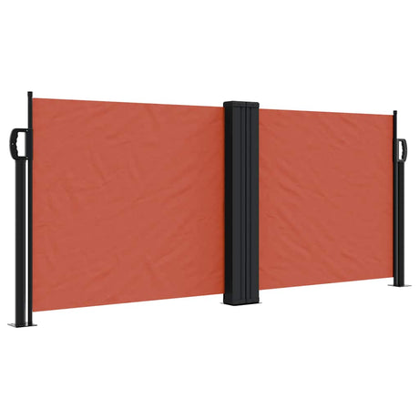 Vidaxx ausziehbarer Windschutz 100x1000 cm terrakottafarben
