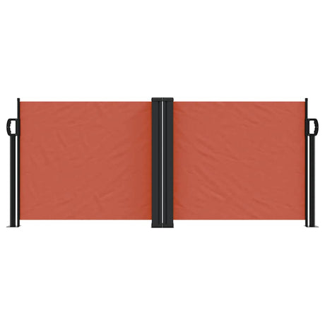 Vidaxx ausziehbarer Windschutz 100x1000 cm terrakottafarben