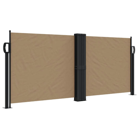 Vidaxx ausziehbarer Windschutz 100x1000 cm Taupe