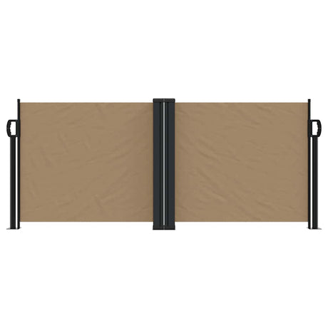 Vidaxx ausziehbarer Windschutz 100x1000 cm Taupe