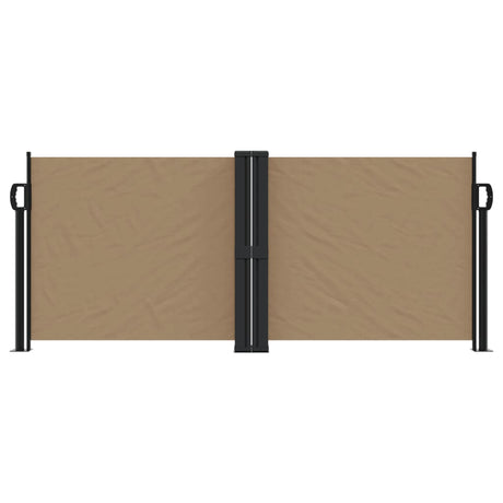 Vidaxx ausziehbarer Windschutz 100x1000 cm Taupe