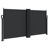 Vidaxx ausziehbarer Windschutz 120x1000 cm schwarz