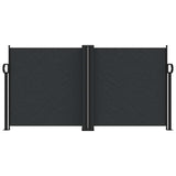 Vidaxx ausziehbarer Windschutz 120x1000 cm schwarz