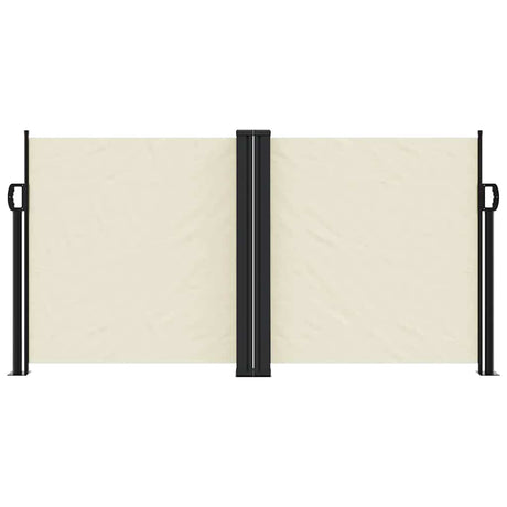 Vidaxx ausziehbarer Windschutz 120x1000 cm creme