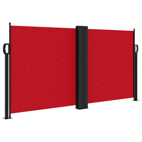 Vidaxx ausziehbarer Windschutz 120x1000 cm rot