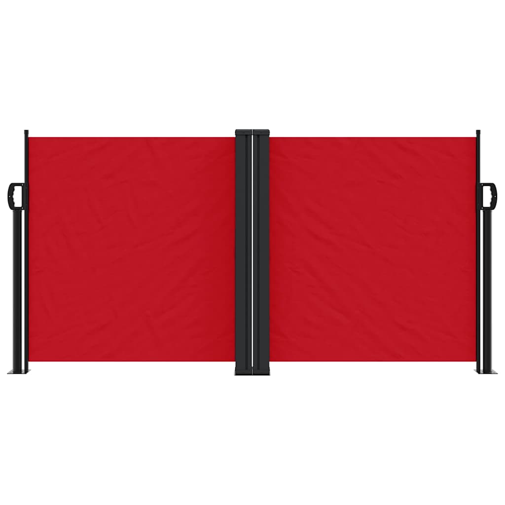Vidaxx ausziehbarer Windschutz 120x1000 cm rot