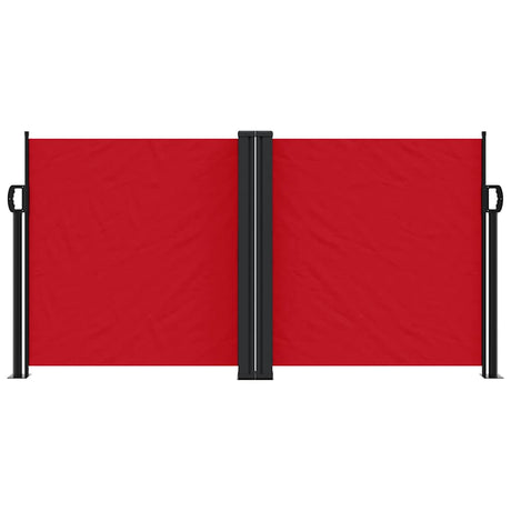 Vidaxx ausziehbarer Windschutz 120x1000 cm rot