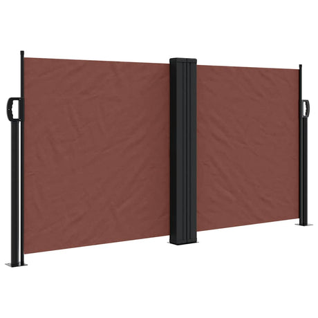 Vidaxx ausziehbarer Windschutz 120x1000 cm braun