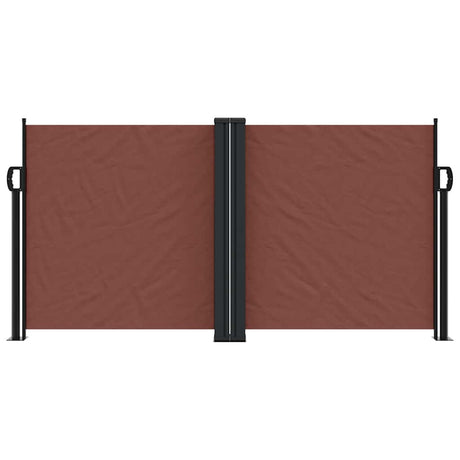 Vidaxx ausziehbarer Windschutz 120x1000 cm braun