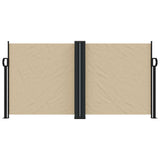Vidaxx ausziehbarer Windschutz 120x1000 cm beige