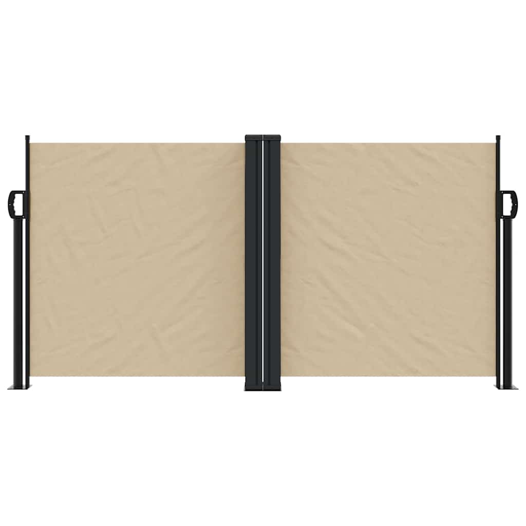 Vidaxx ausziehbarer Windschutz 120x1000 cm beige