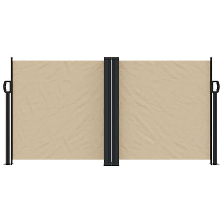 Vidaxx ausziehbarer Windschutz 120x1000 cm beige