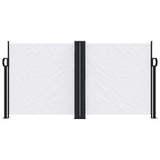 Vidaxx ausziehbarer Windschutz 120x1000 cm weiß