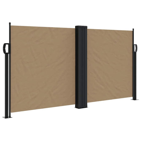 Vidaxx ausziehbarer Windschutz 120x1000 cm Taupe