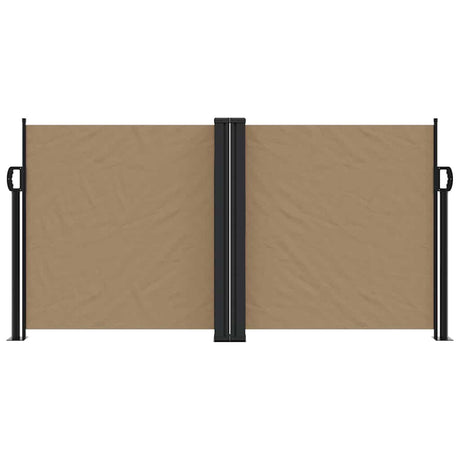 Vidaxx ausziehbarer Windschutz 120x1000 cm Taupe