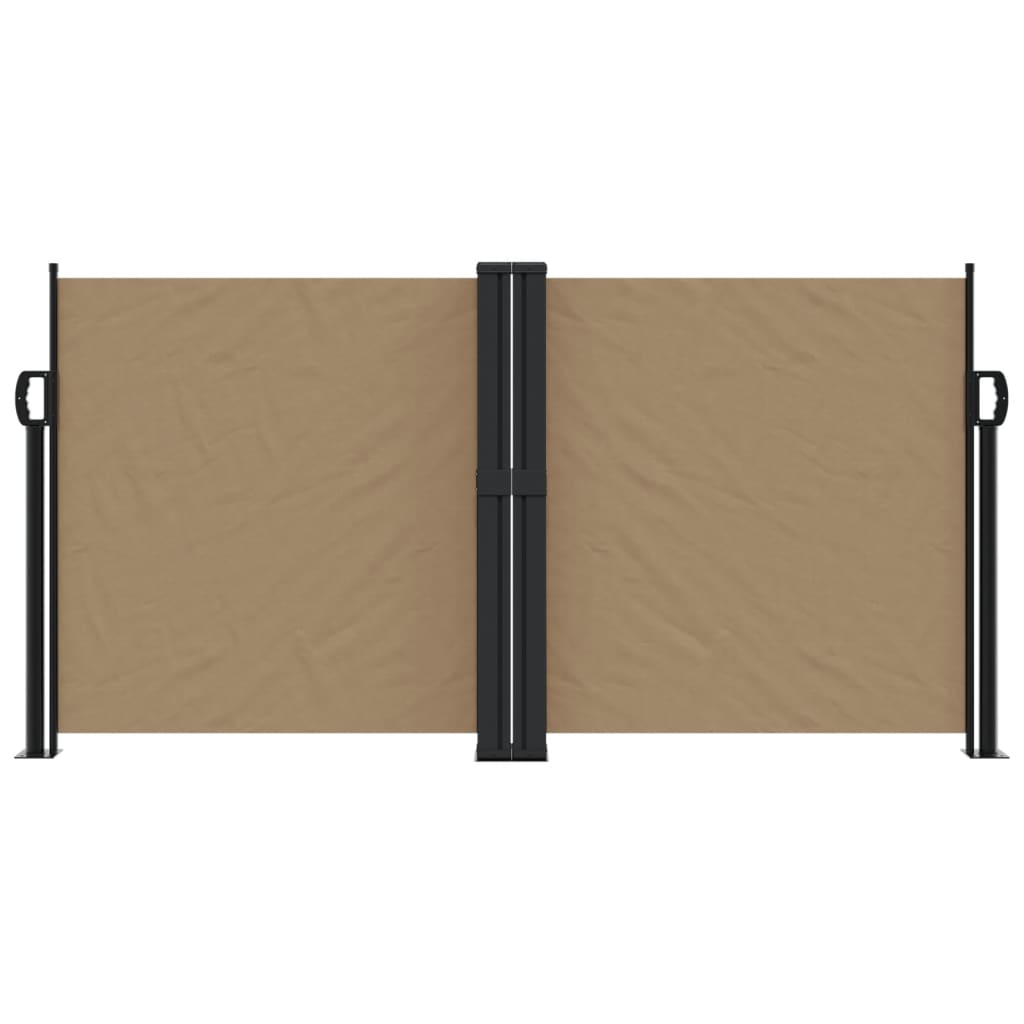 VidaXL Windshield Extendable 120x1000 cm Taupe