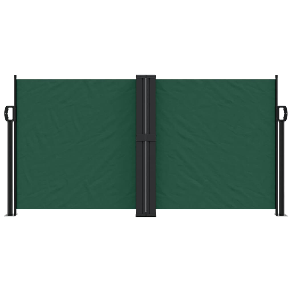 VidaXL Windshield Extendable 120x1000 cm dark green