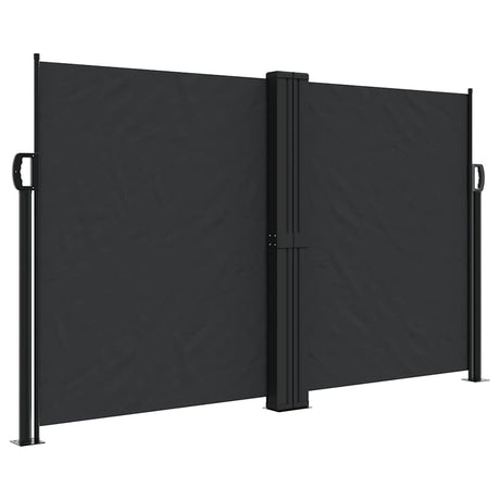 Vidaxx ausziehbarer Windschutz 140x1000 cm schwarz