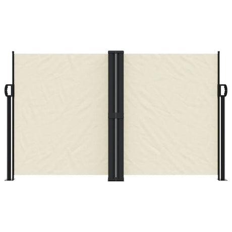 Vidaxx ausziehbarer Windschutz 140x1000 cm creme