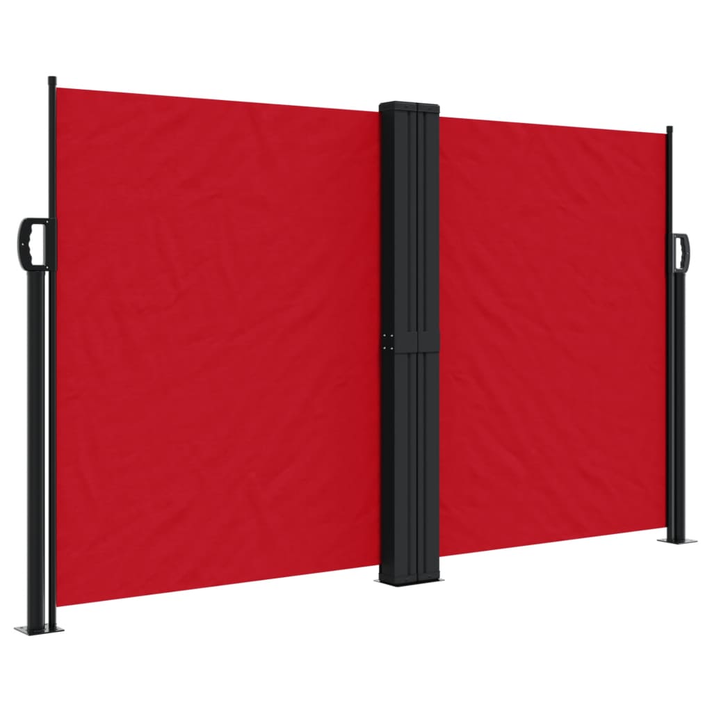Vidaxx ausziehbarer Windschutz 140x1000 cm rot
