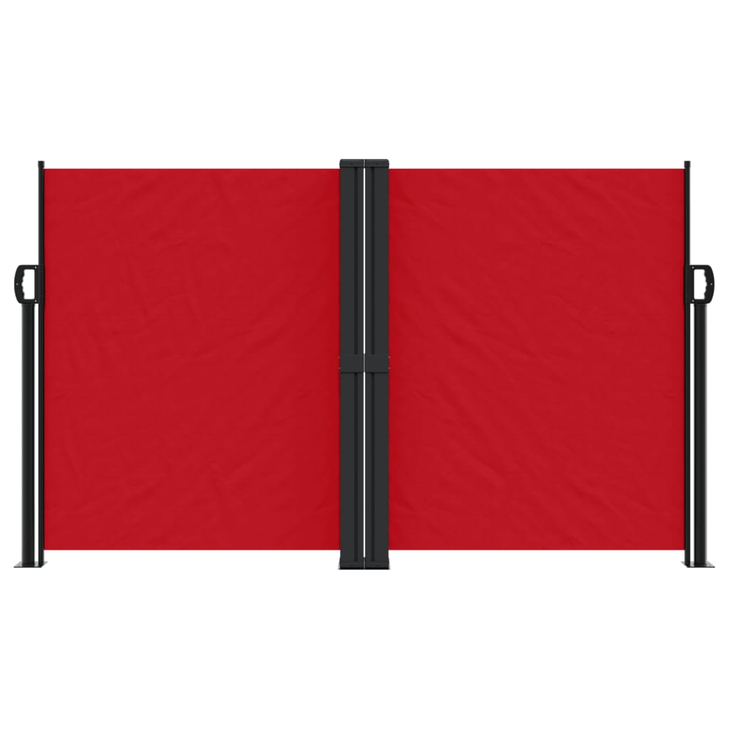 Vidaxx ausziehbarer Windschutz 140x1000 cm rot