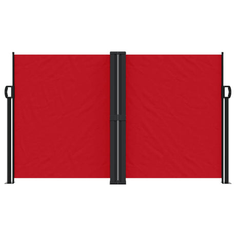 Vidaxx ausziehbarer Windschutz 140x1000 cm rot