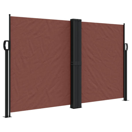 Vidaxx ausziehbarer Windschutz 140x1000 cm braun
