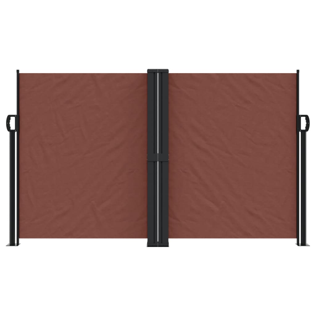Vidaxx ausziehbarer Windschutz 140x1000 cm braun