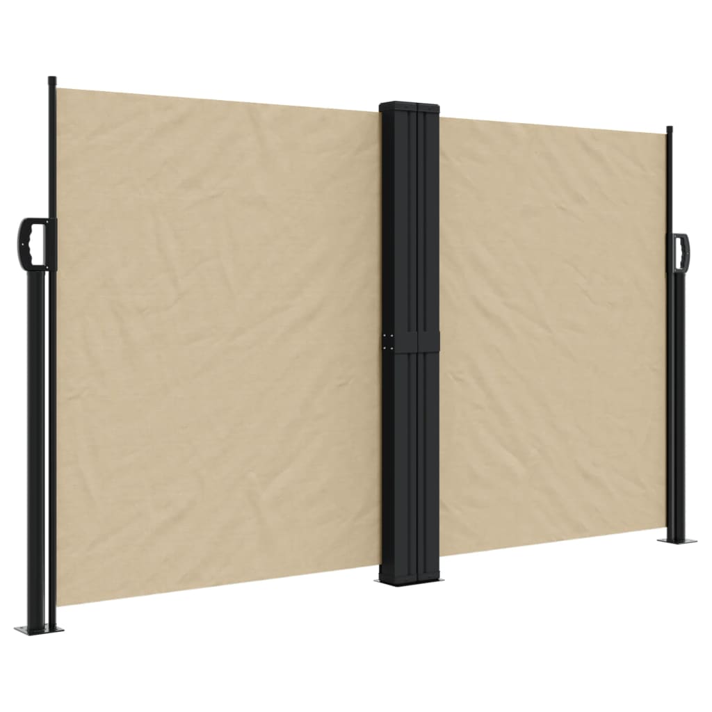 Vidaxx ausziehbarer Windschutz 140x1000 cm beige