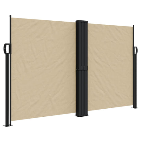 Vidaxx ausziehbarer Windschutz 140x1000 cm beige