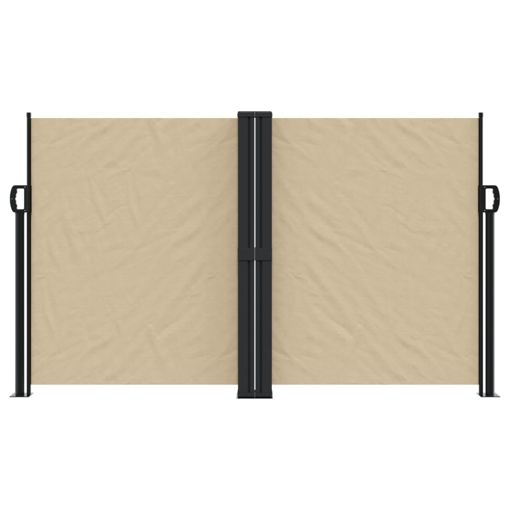 Vidaxx ausziehbarer Windschutz 140x1000 cm beige