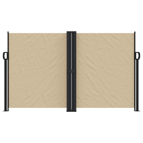Vidaxx ausziehbarer Windschutz 140x1000 cm beige