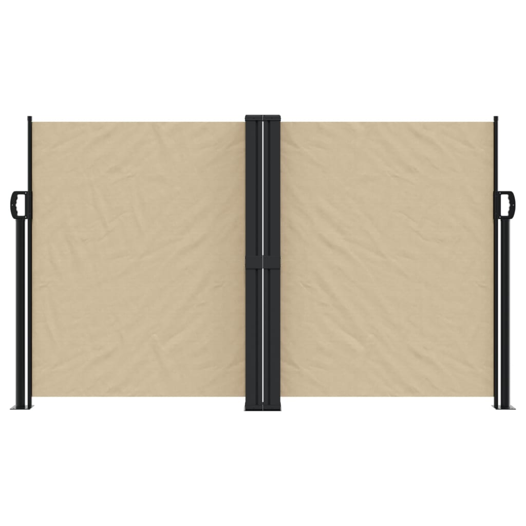 Vidaxl windscherm uittrekbaar 140x1000 cm beige