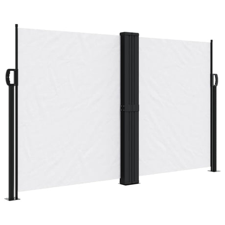 Vidaxx ausziehbarer Windschutz 140x1000 cm weiß