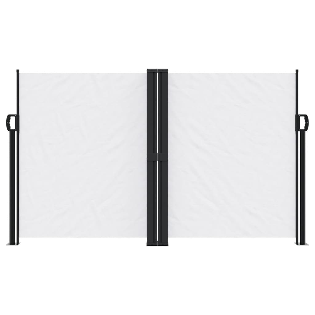 Vidaxx ausziehbarer Windschutz 140x1000 cm weiß