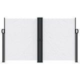Vidaxx ausziehbarer Windschutz 140x1000 cm weiß