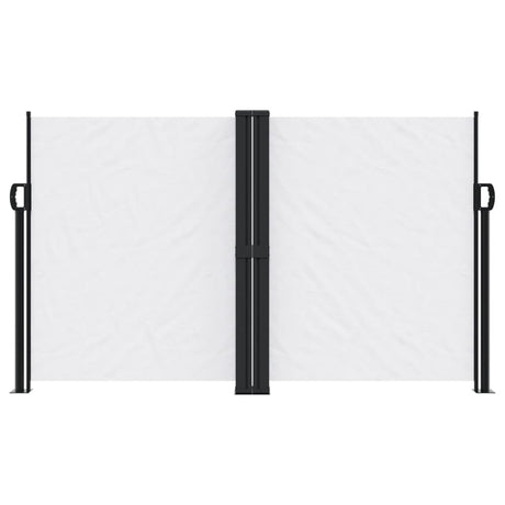 Vidaxx ausziehbarer Windschutz 140x1000 cm weiß