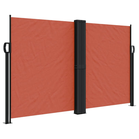 Vidaxx ausziehbarer Windschutz 140x1000 cm terrakottafarben