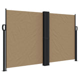 Vidaxx ausziehbarer Windschutz 140x1000 cm Taupe