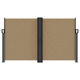 Vidaxx ausziehbarer Windschutz 140x1000 cm Taupe