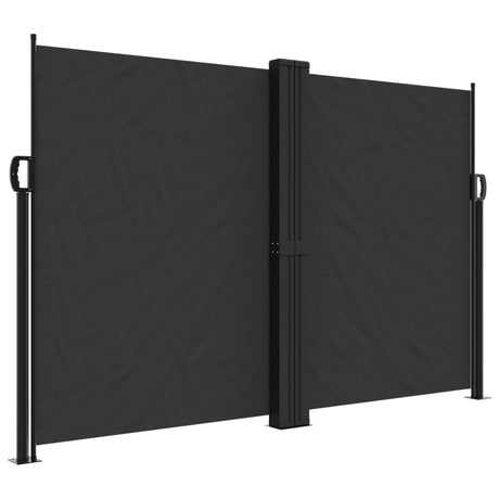 Vidaxx ausziehbarer Windschutz 160x1000 cm schwarz